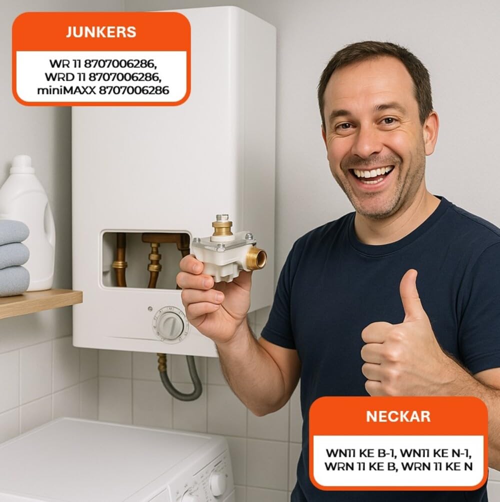 Recamania Cuerpo de Agua para Calentador Junkers Minimaxx WR11 / WRD11 – Cod. 8707006286, 8738710118