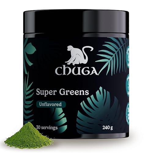 Chuga's Super Greens Powder – Organic Superfood Blend with Greens,