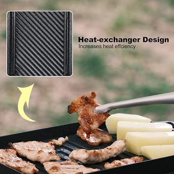 Fire-Maple Aluminium Alloy Mini Griddle Set with Stainless Steel Tongs