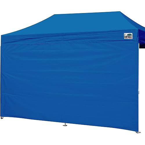 Eurmax USA Instant Canopy SunWall Camping Tent Tarp Shelter 10x20 Canopy Wall Sidewall Canopy Tent Sidewalls for Pop Up Canopy Tent,1 Pack Sidewall Only(Blue)