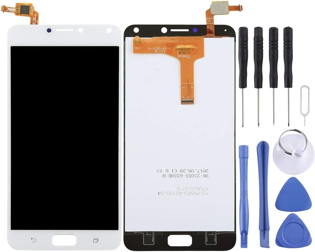 Jiangym Mobile Phone LCD Screen LCD Screen and Digitizer Full Assembly for Asus ZenFone 4 Max / ZC554KL (Black) LCD Screen (Color : White)