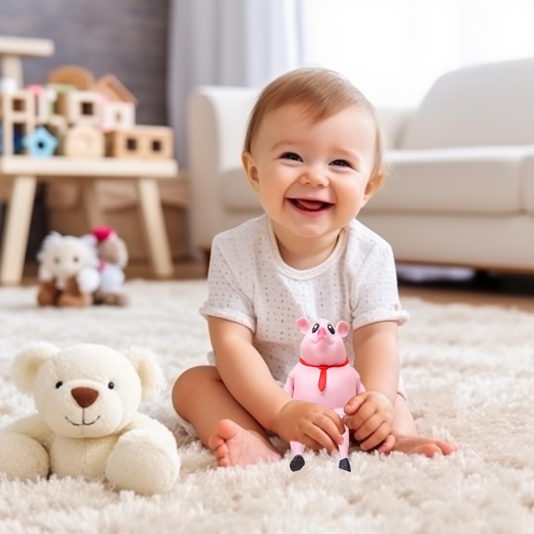 Piggy Stress Toys, The Nearly Indestructible Pig Stress Toy - Image 4