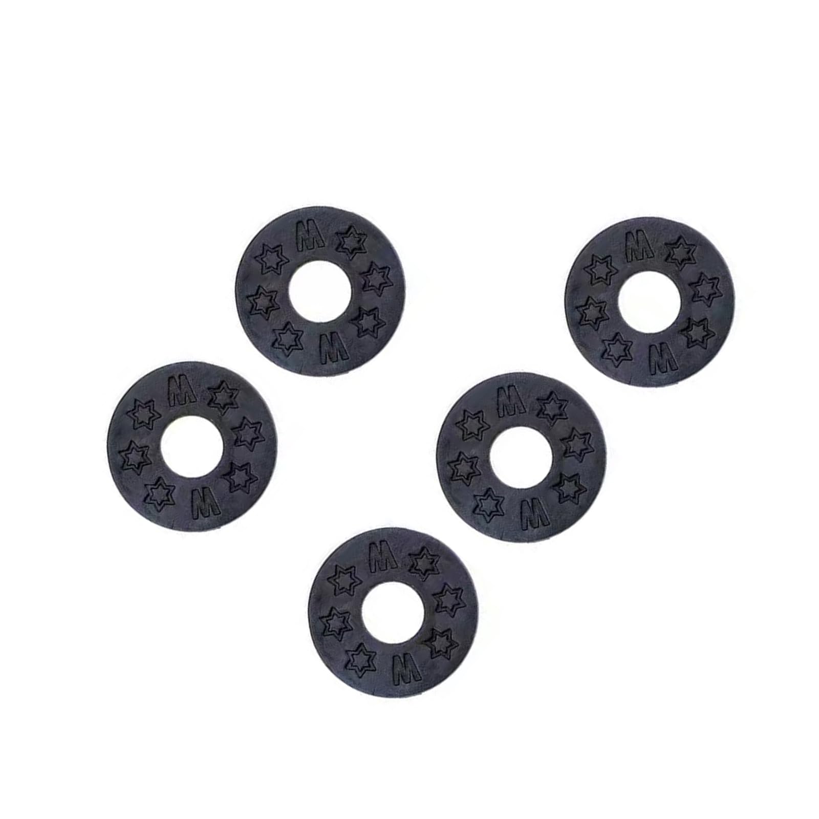QIAOLIDA 5Pieces Light Weight Rubber Guitar Strap for Safe with Quick Installation and Multiple Color Option