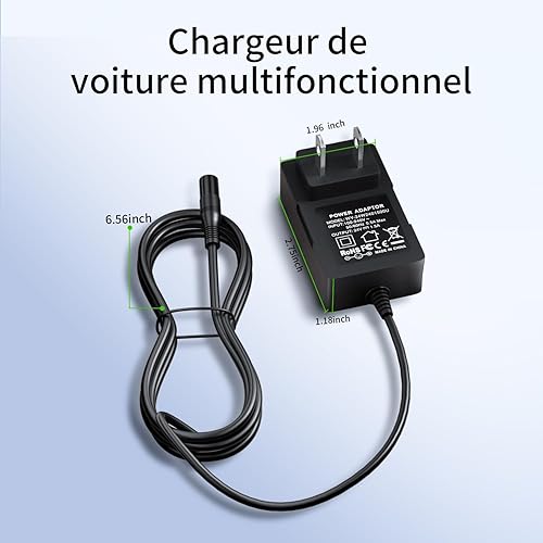 Miniatura 5 de LIANSUM Cargador de repuesto de 24V 1.5A compatible con Razor MX350 Dirt Bike, batería de scooter eléctrico, Razor E100 E200 E300, MX400 Dirt