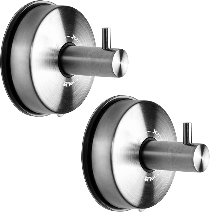 JOMOLA Suction Cup Shower Hooks for Hanging Towel Suction Hook for