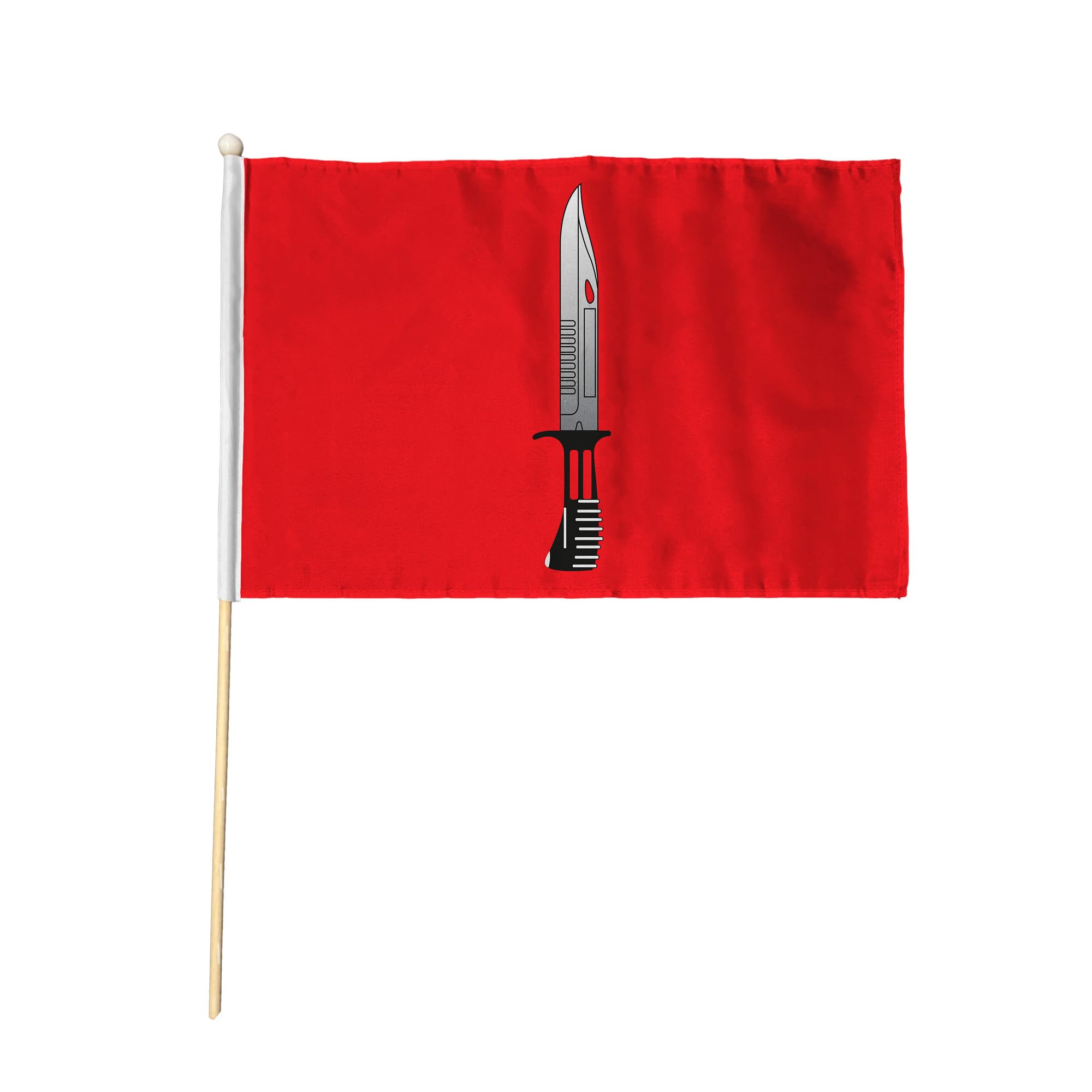 Flagtex Infantry Corps Hand Waving Flag (9x6 Inch) - Premium Wooden Stick Hand Flag 9x6 Inch Natural Wood Pole British Army Infantry Regiment Events Parades — image 1