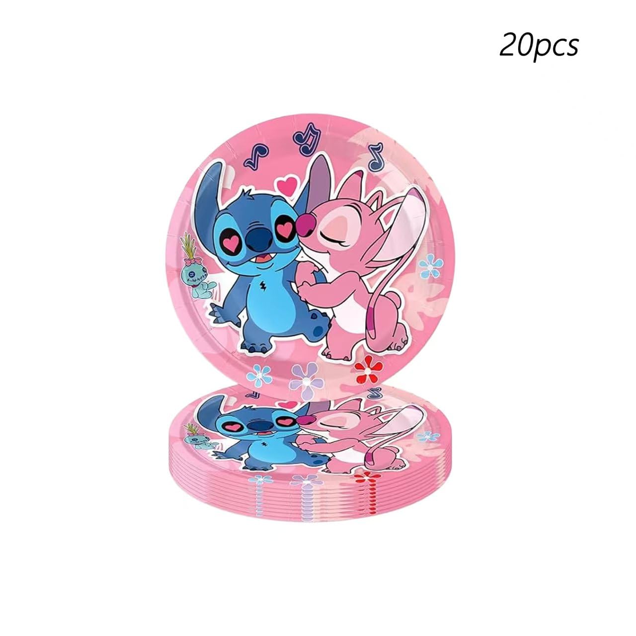 Amazon.com: 88Pcs pink Stitch Party supplies, including banners