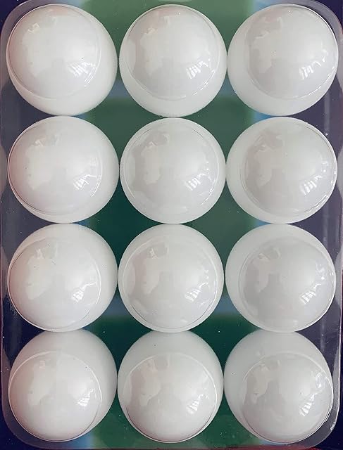 eMKay Pack of 12 Ping Pong Table Tennis Balls - WHITE (eMKay-12-WTTB)