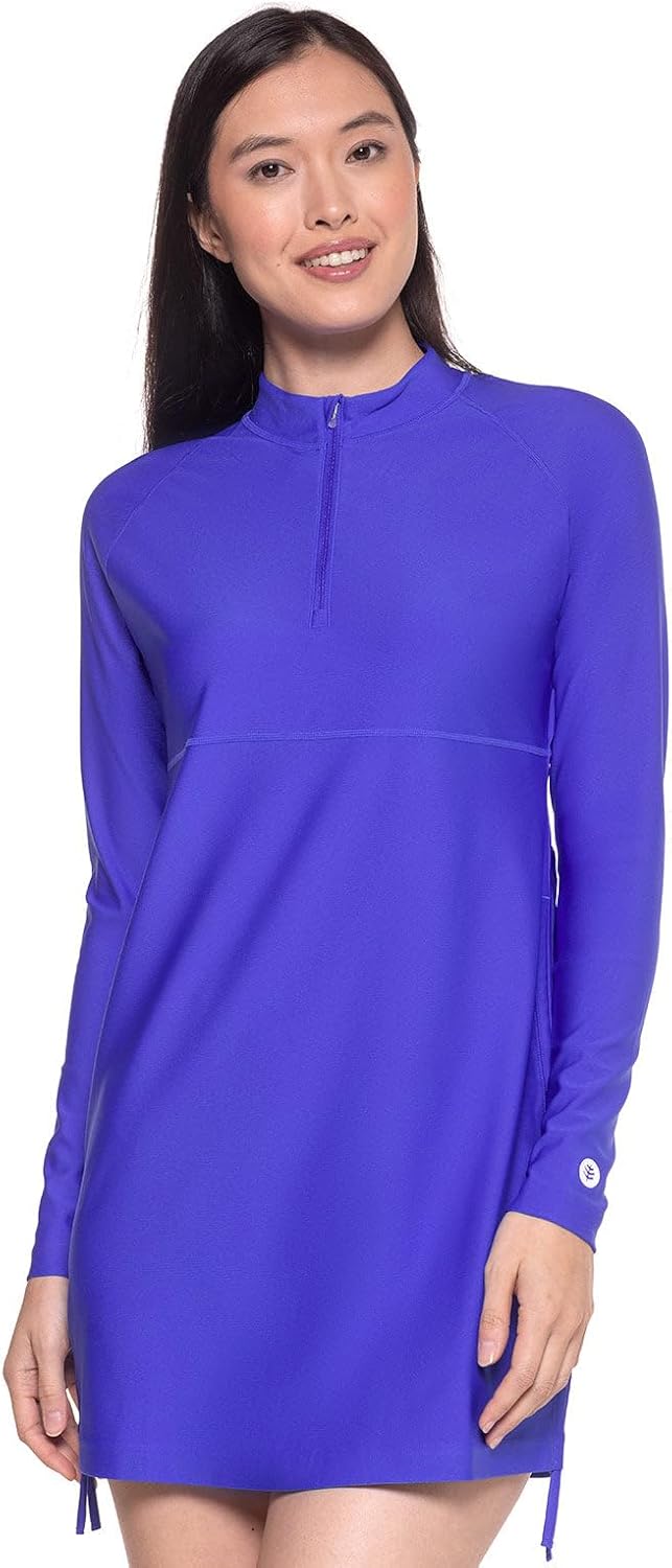 Women's Ruche Long Sleeve Swim Shirt - UPF 50+ Sun Protection - Lawai
