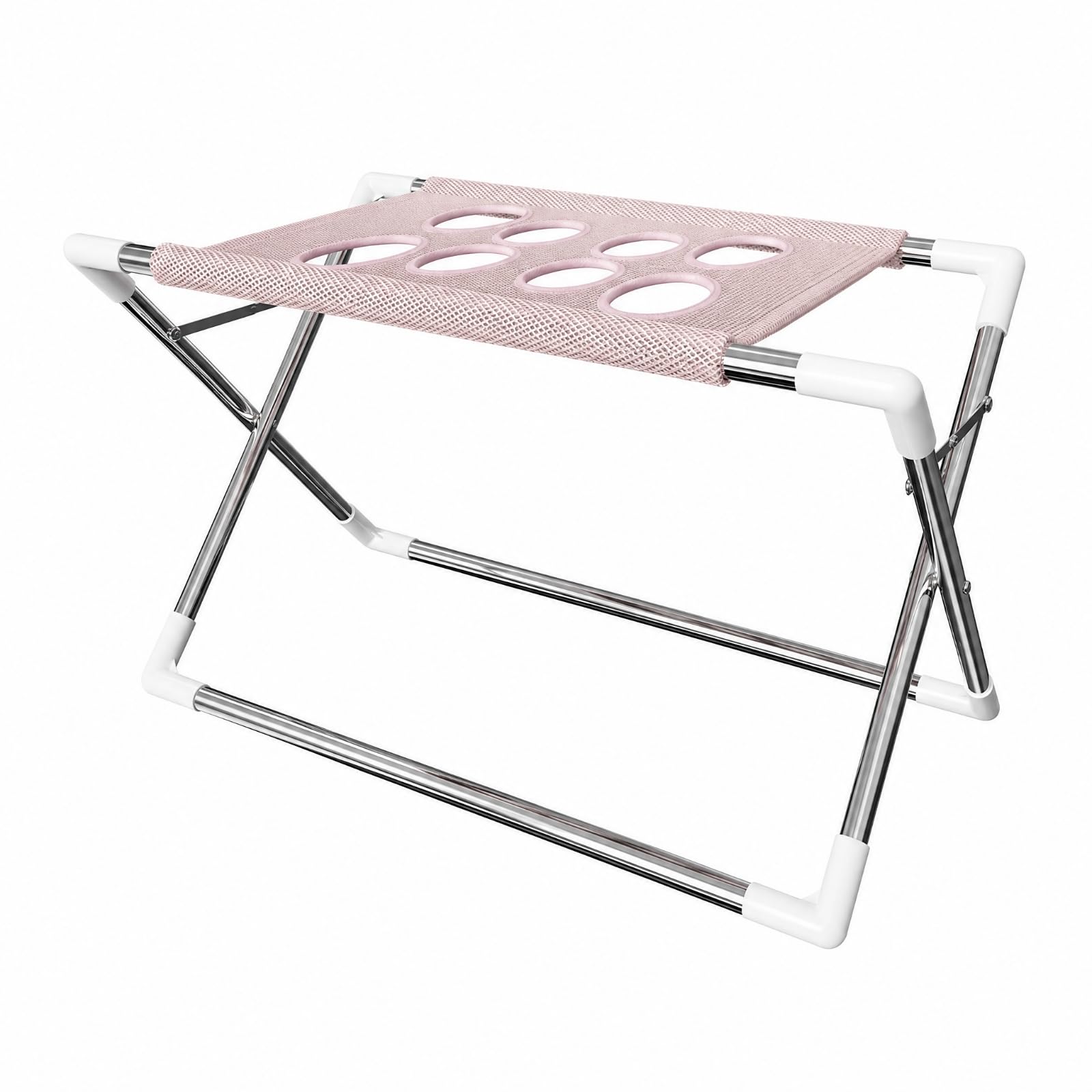 Herramienta Aseo para Mascotas Compacto Plegable en X con Hamaca Cómodo para Peluquería s y Casera, Gris