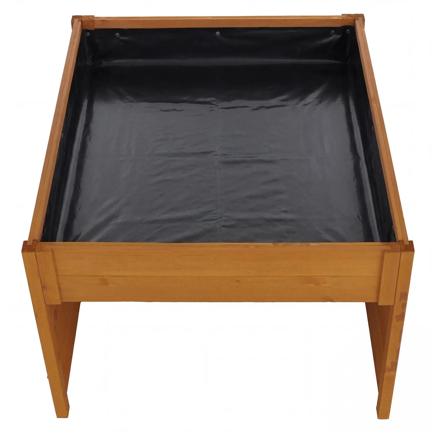 Garage pour Robot Tondeuse avec bac à Plantes HWC-Q17 50x70x80 cm Naturel
