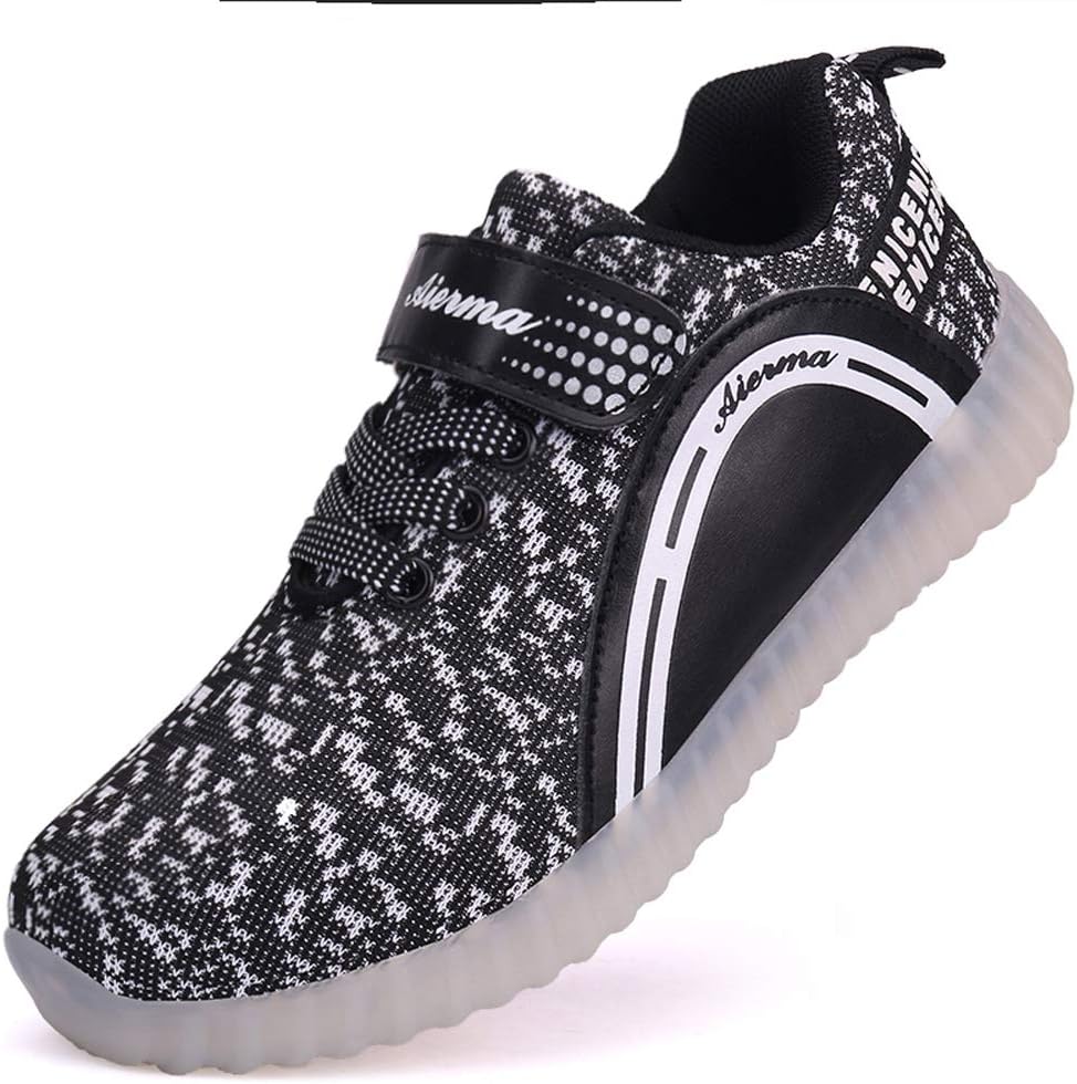 Carl Ryan Boys and Girls LED Shoes USB Charging Flash Sneakers Lighting Shoes.
