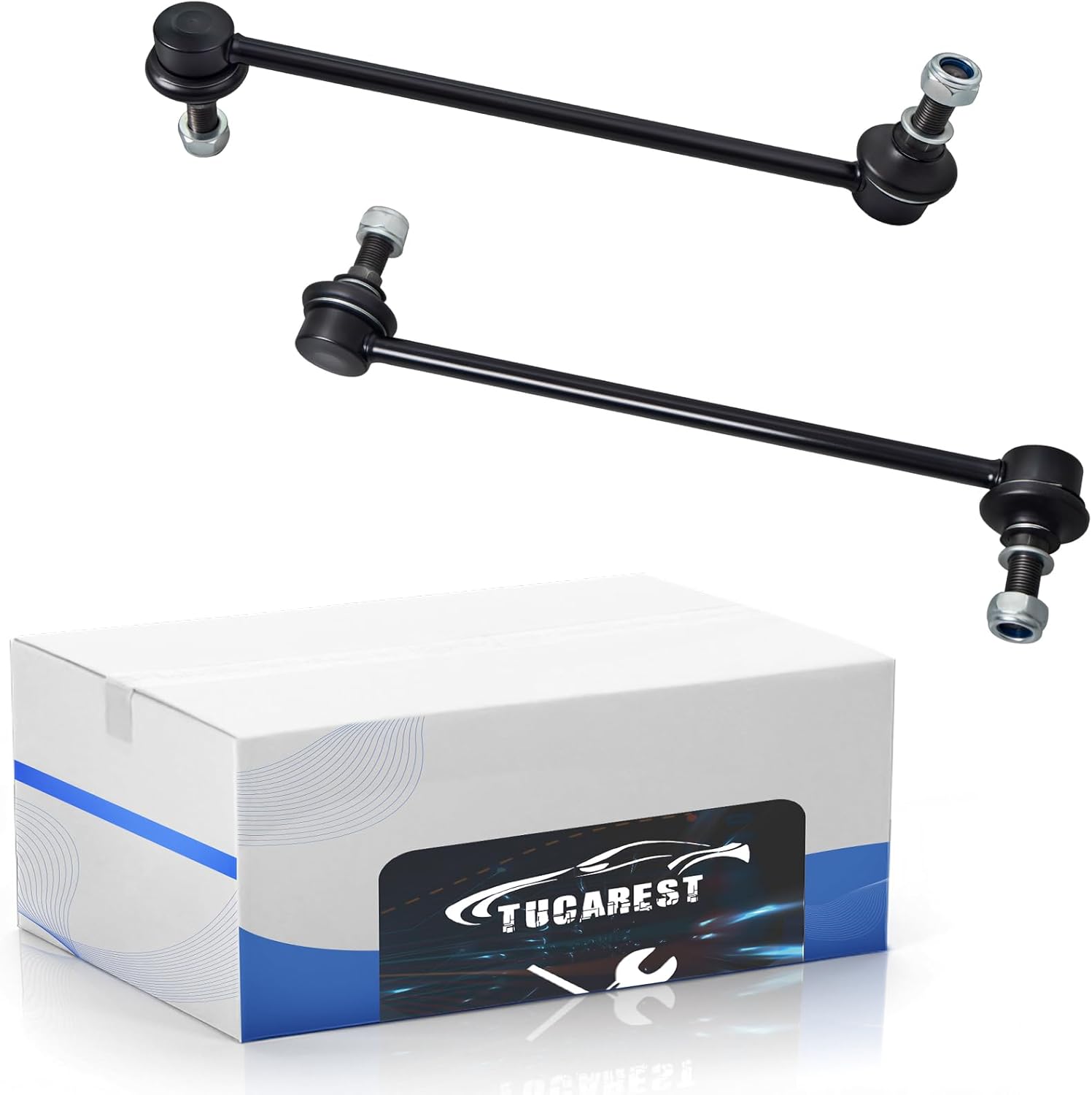 TUCAREST Front Sway Bar Stabilizer Link 2Pcs K750719 Fit For 2013-2019 Ni-ssan Sentra, 11-17 Juke, 11-24 Leaf, 2013-2021 NV200 /15-18 Chevy City Express [# 19316692 546189AM1A 101-6407 542-422]