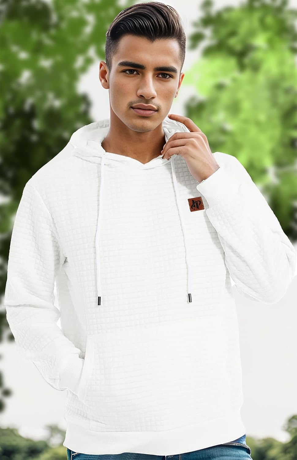 Keasmto Mens Hoodies Pullover Tie Dye Graphic Hoodie Long Sleeve Casual Sweatshirts with Pocket - Image 2