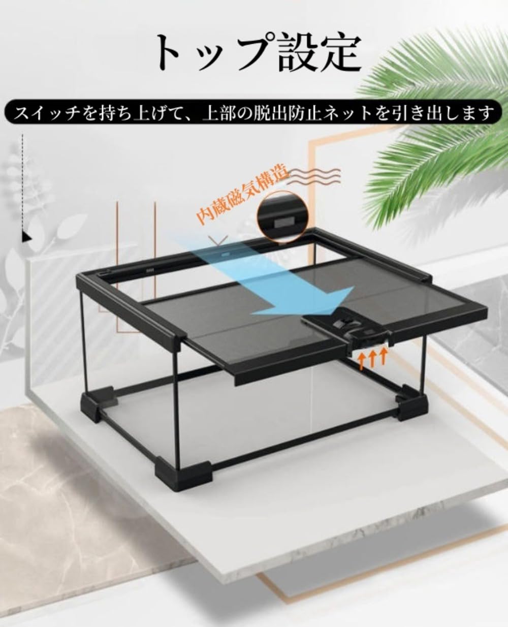 Amazon | Tepototo グラステラリウム 爬虫類ケージ 飼育ケース トカゲ