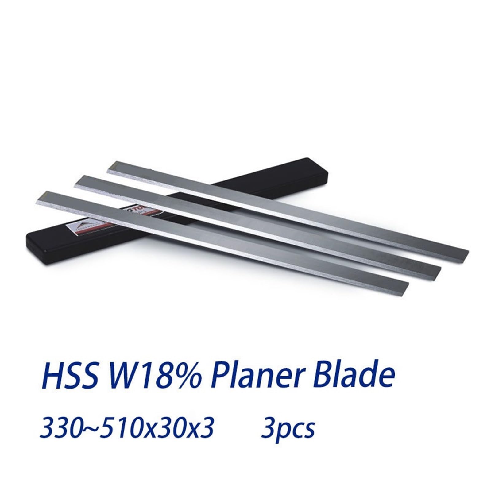 HSS Cuchilla cepilladora Cuchilla for cepillar W18% HSS, cuchilla for máquina cepilladora de espesores y superficies, 330mm a 510mm de largo, 30mm de ancho(510x30x3 4pcs)