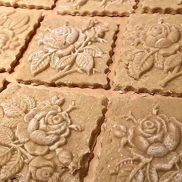 Wood Cookie Cutter Gingerbread, Presses Carved Wooden Cookie Mold Cookie Stamp Molds for Springerle, Tragacanth, Marzipan, Russian Pryanik, Gingerbread, Lebkuchen and Tirggel