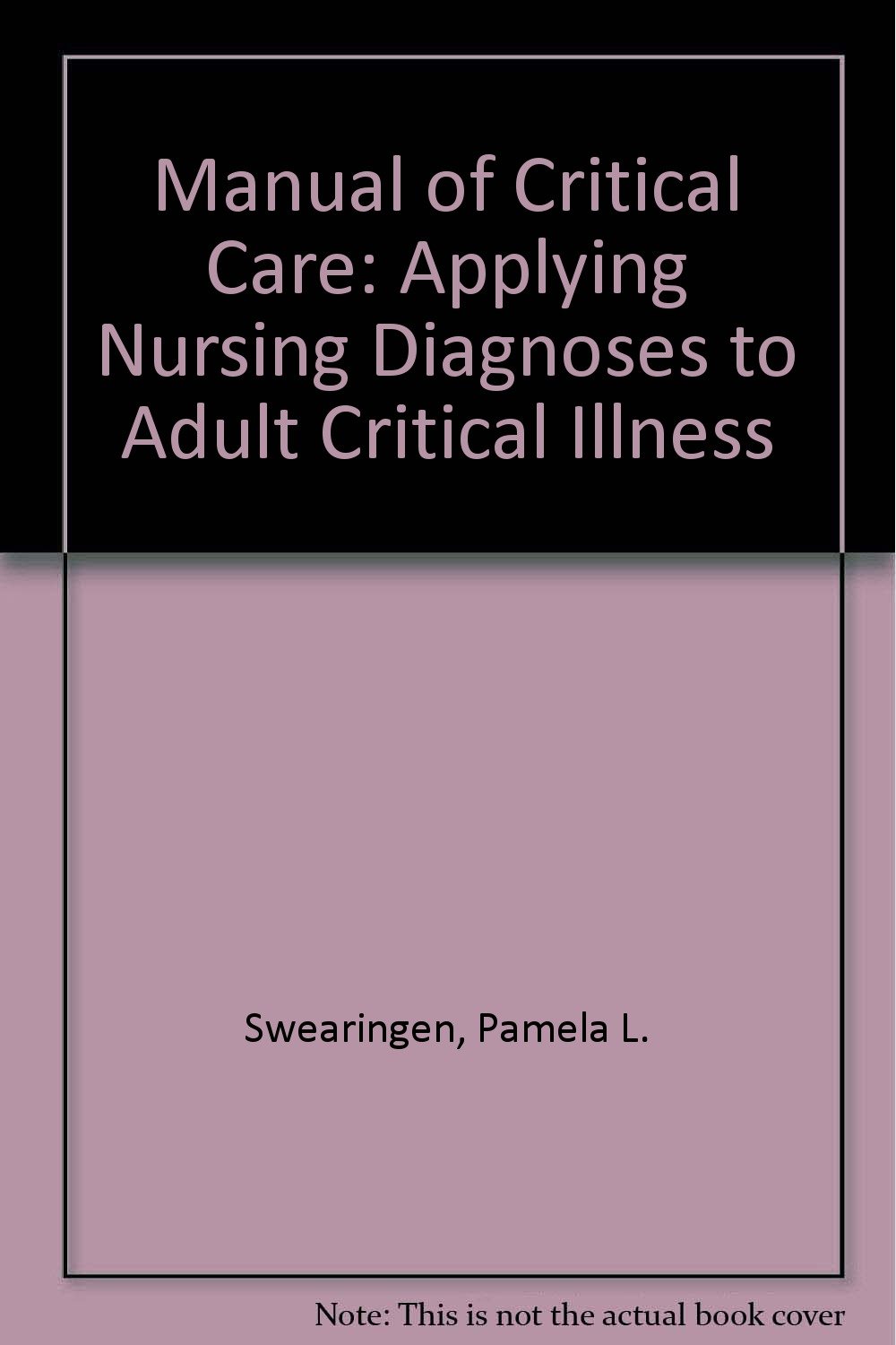 Manual of Critical Care: Applying Nursing Diagnoses to Adult Critical Illness