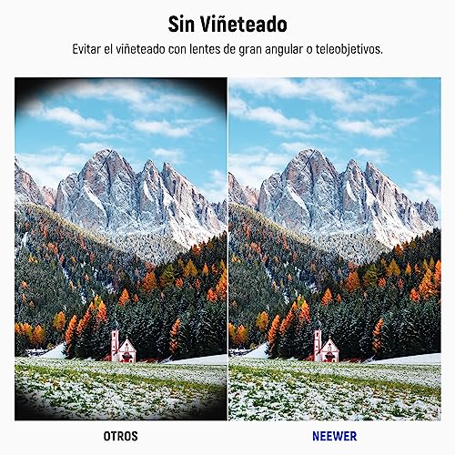 NEEWER 55mm MC UV Protección Filtro 24 Capas Multi Resistente Nano Revestimientos/Vidrio Óptico HD/Repelente Agua/Resistente a Arañazos/Ultra Fino Marco Aleación Aluminio/Filtro Ultravioleta - imagen 6
