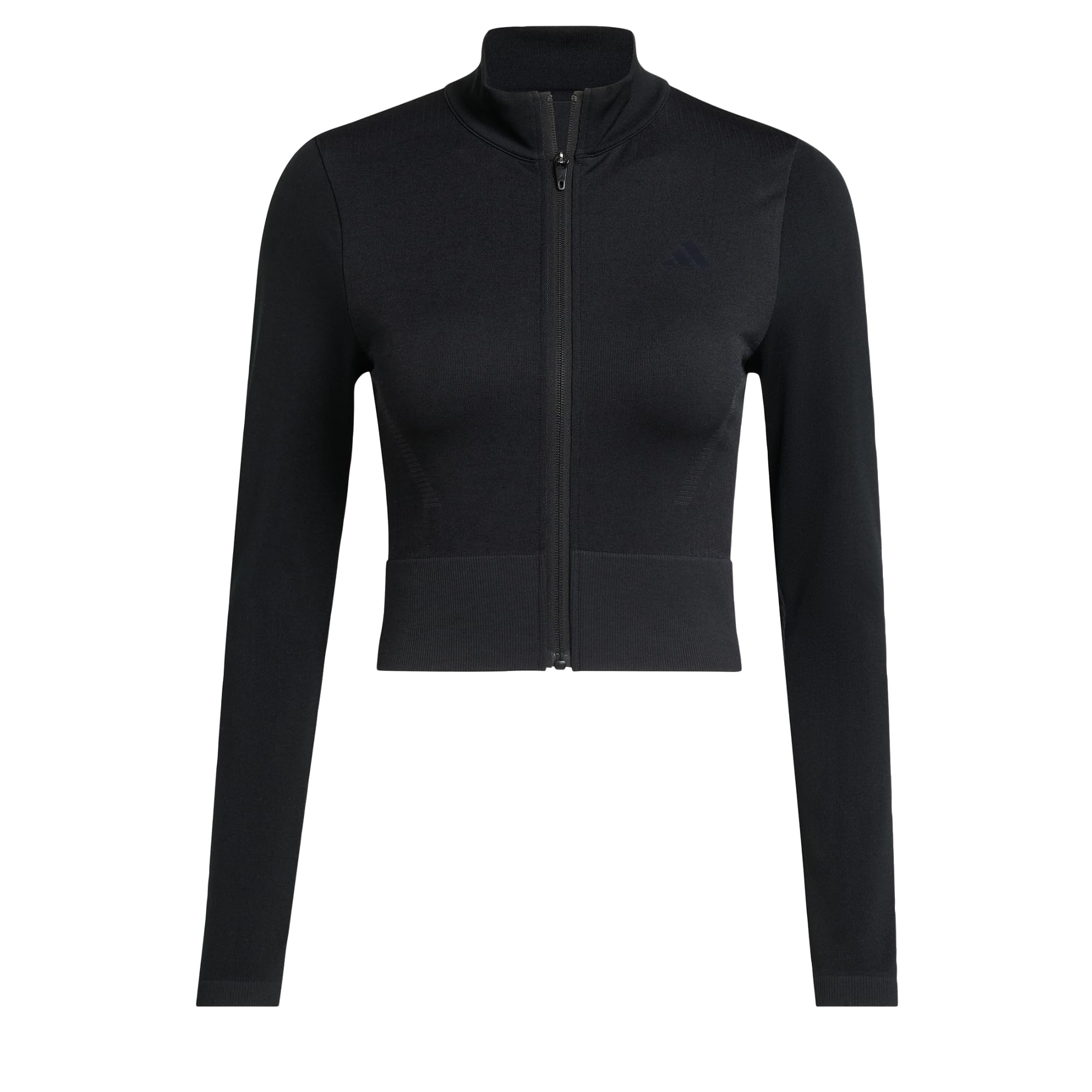 adidas WOMEN ADULT Workout Essentials Knit Zip Through Jacket XL Black