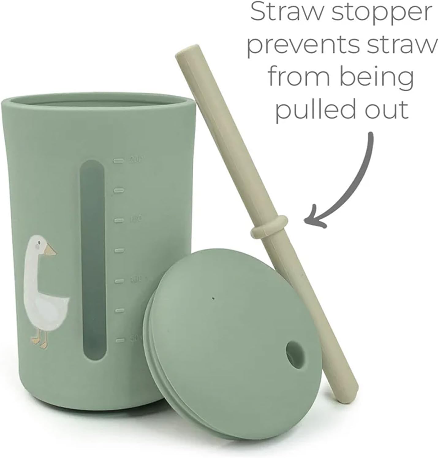 LITTEL RAWR Silicone Baby Sippy Cups for 6 months+, 3 Stages Training Cup Straw Cup for Infants Toddlers and Kid, Soft Straw and Handles Unbreakable Easy Grip 7oz/200ml (Green) - Image 2