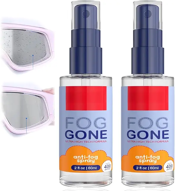 Spray Antivaho para Gafas y Parabrisas - Kit de 2 Pulverizadores OunTechGlory