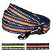 Blueberry Pet 4 Colors Stripe Dog Leash with Soft & Comfortable Handle, 5 ft x 3/4", Orange Stripe, Medium, Durable Leashes for Dogs