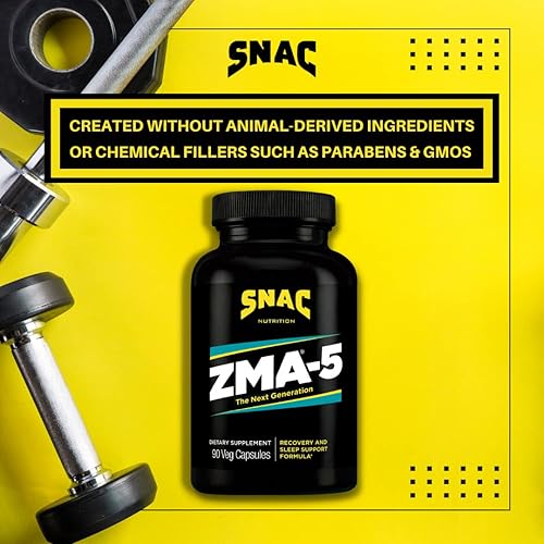 Miniatura 5 de SNAC ZMA-5 Suplemento de ayuda para dormir promueve la recuperación y el crecimiento muscular apoyo inmunológico y sueño reparador con zinc magnesio