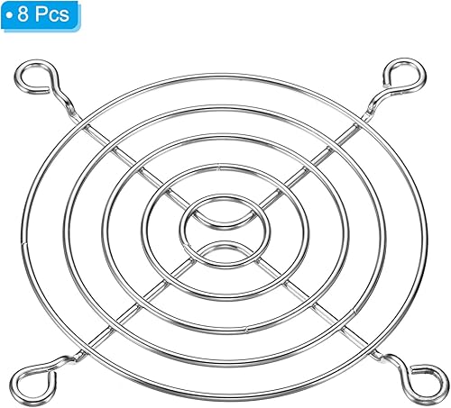 Vista 22 de PATIKIL Parrilla de dedo de ventilador de 1.575 pulgadas, paquete de 8 protectores de parrilla de acero inoxidable 304 para ventiladores de 1.57 x