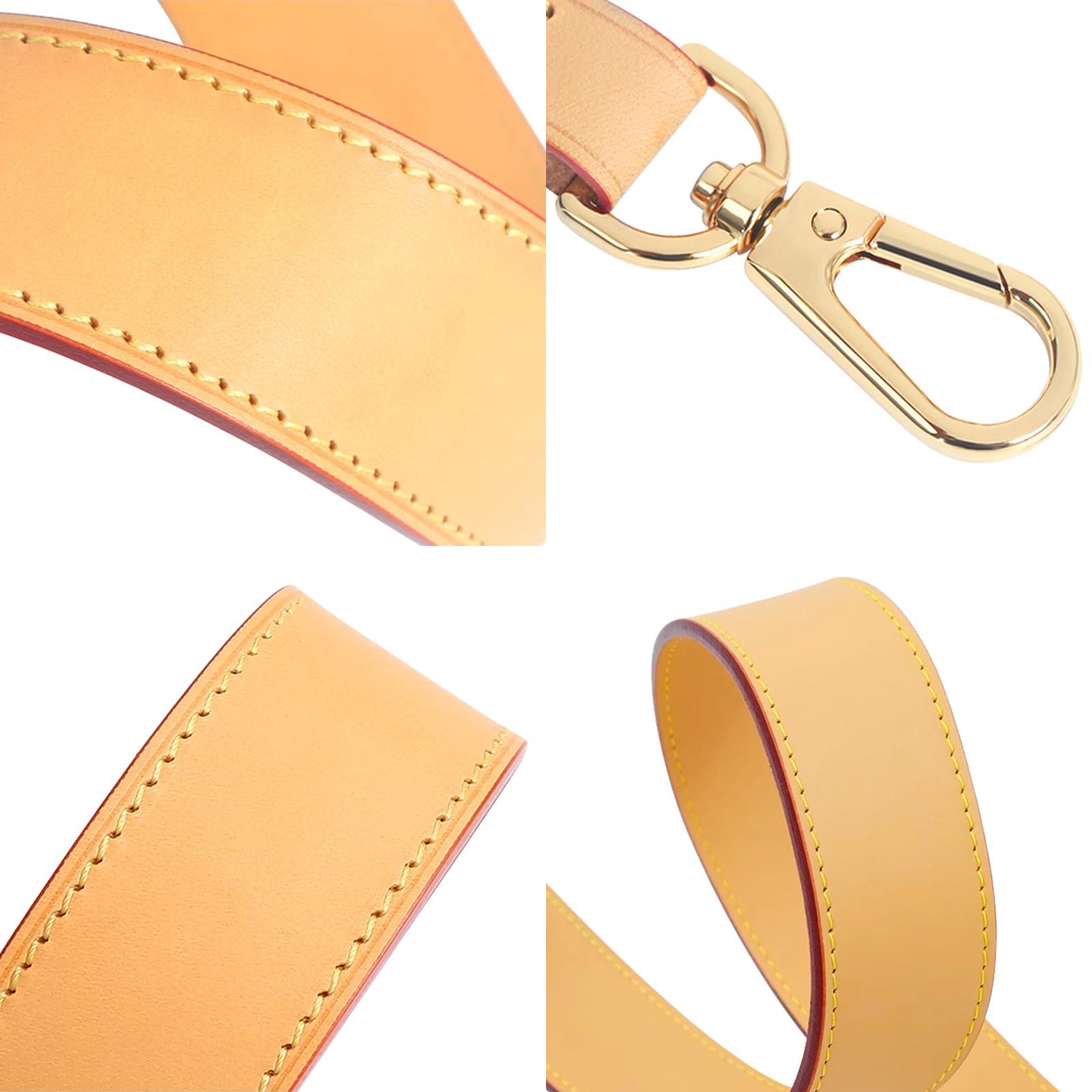 jiesinlov Vachetta Lederriemen Ersatztasche Schultergurt für Neverful Tote Handtasche