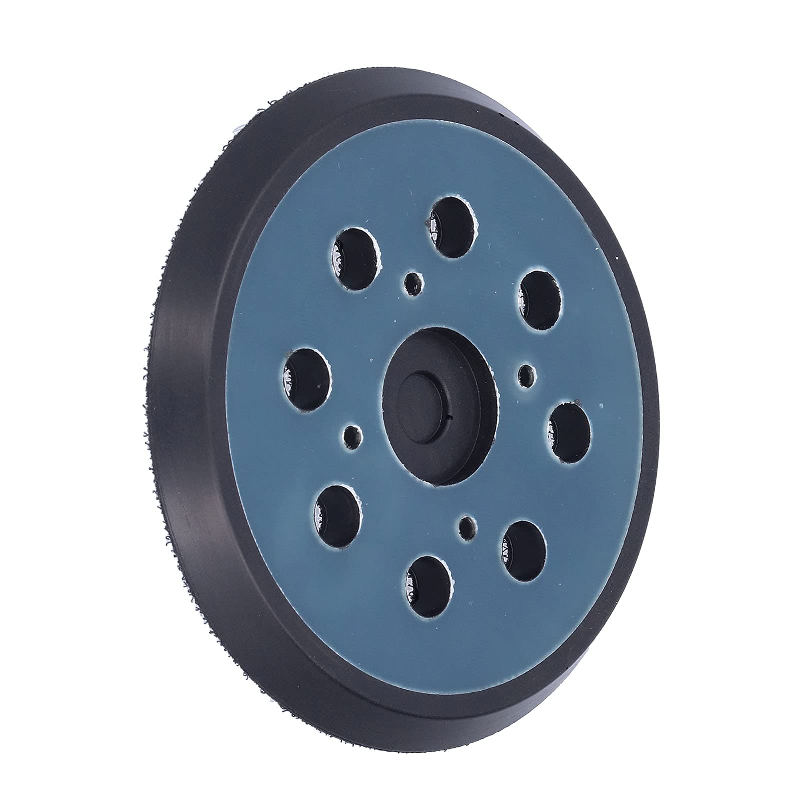 Platorello per Levigatrice di Ricambio Installazione Liscia 5" Realizzato in ABS + Gomma, 2 Pezzi per Platorello per Levigatrice