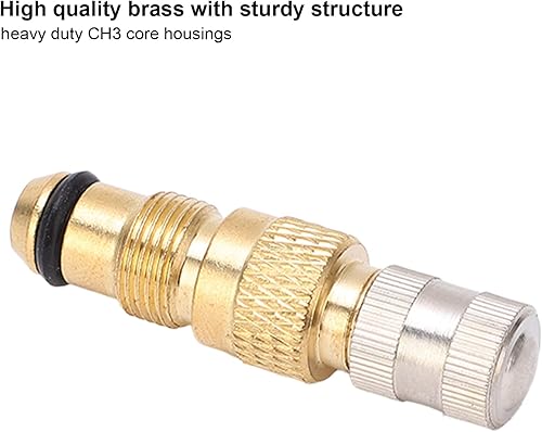 Miniatura 5 de Válvula de tractor Válvulas de aire líquido de latón TR218A TR618A CH3 Core Carcasas de repuesto (paquete de 10)