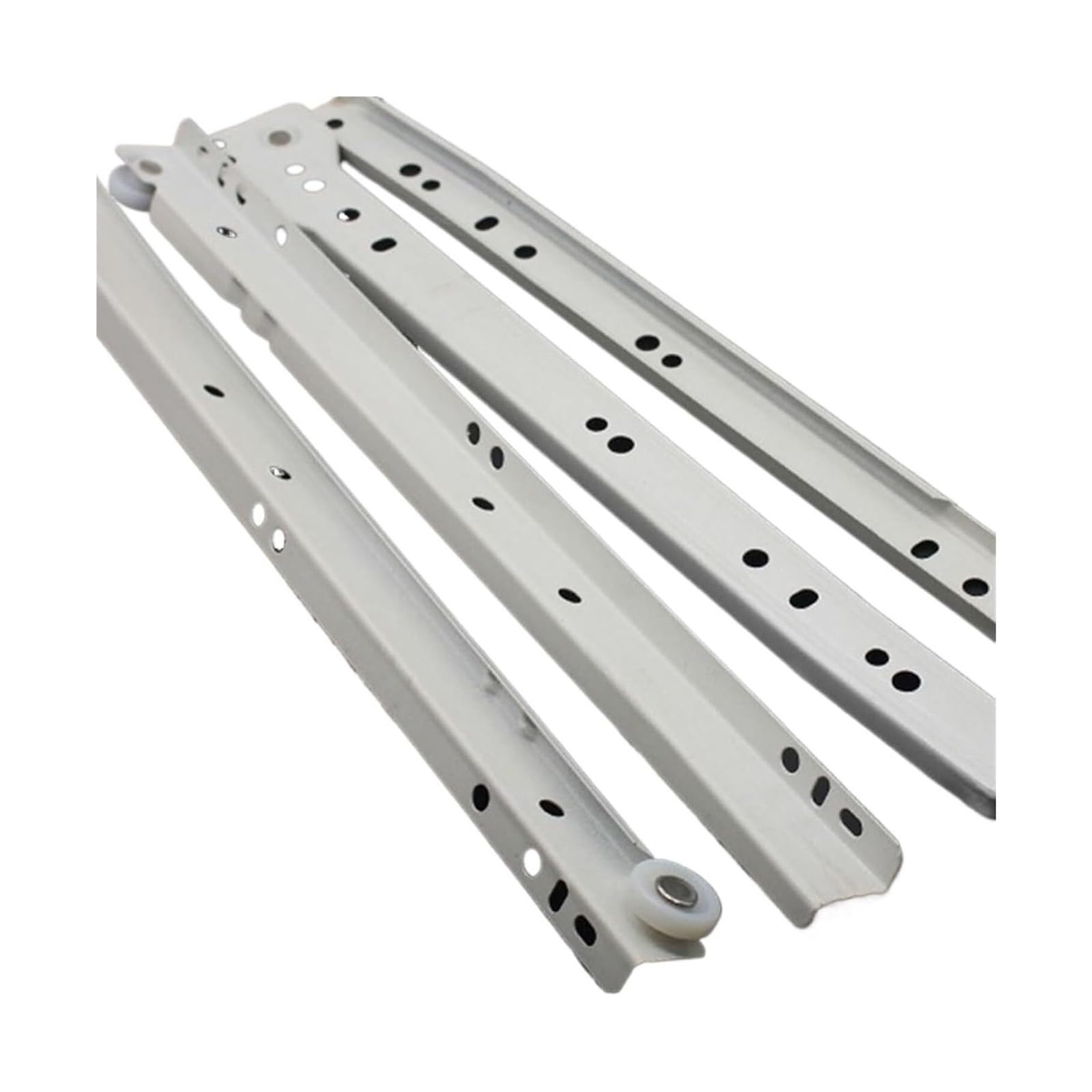 Cyjaznhh One Color Drawer Runners, 2Pc, 10-16In, 2 Section For Cabinets(14In-35Cm)