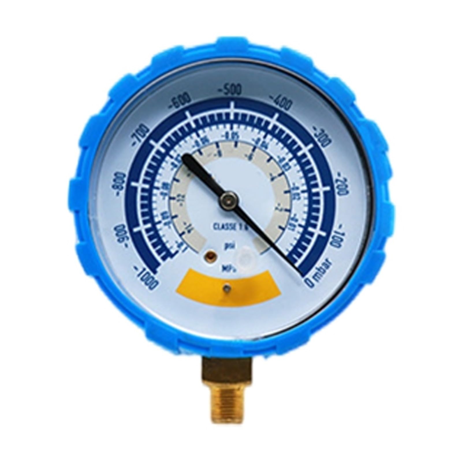 Pressure mini manometr do pomiaru ciśnienia paliwa, ciśnieniomierza próżniowego, 0-14 psi, przyłącze 1/8 cala (Large C)