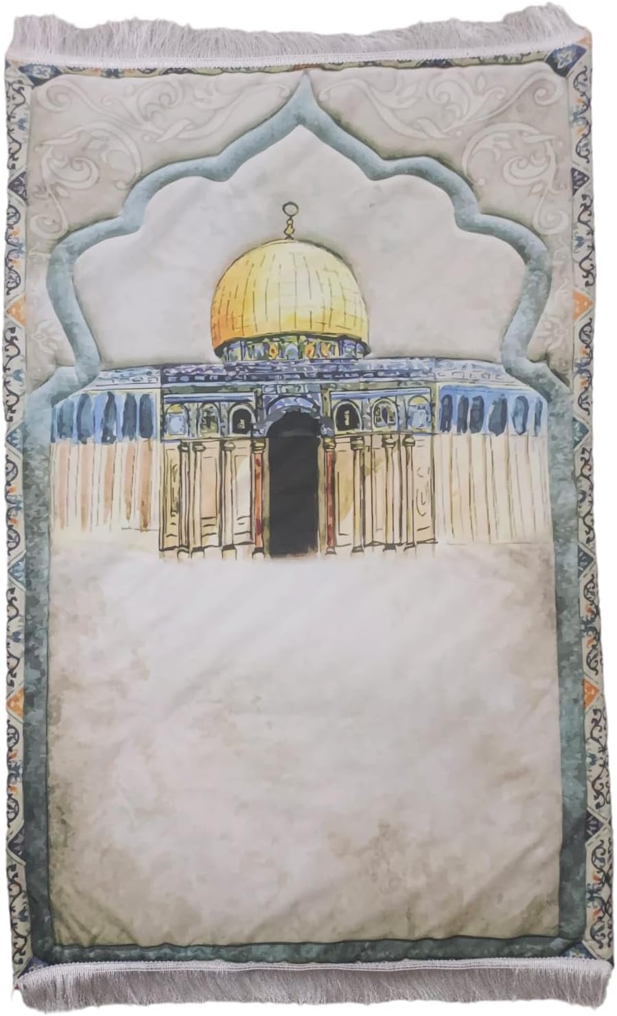 prayer rug modern style with sponge (blue)