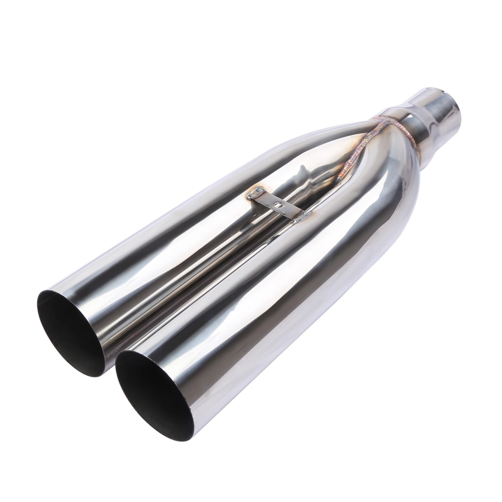 Car Silencer Uniwersalna 19-calowa instalacja z podwójną końcówką wydechu do samochodów osobowych, SUV-ów, ciężarówek i pickupów - samochodowa rura wydechowa