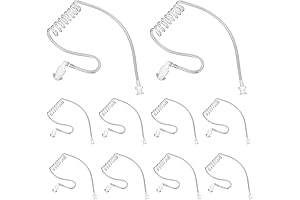 10-Pack Replacement Acoustic Tube Walkie Talkie Earpieces