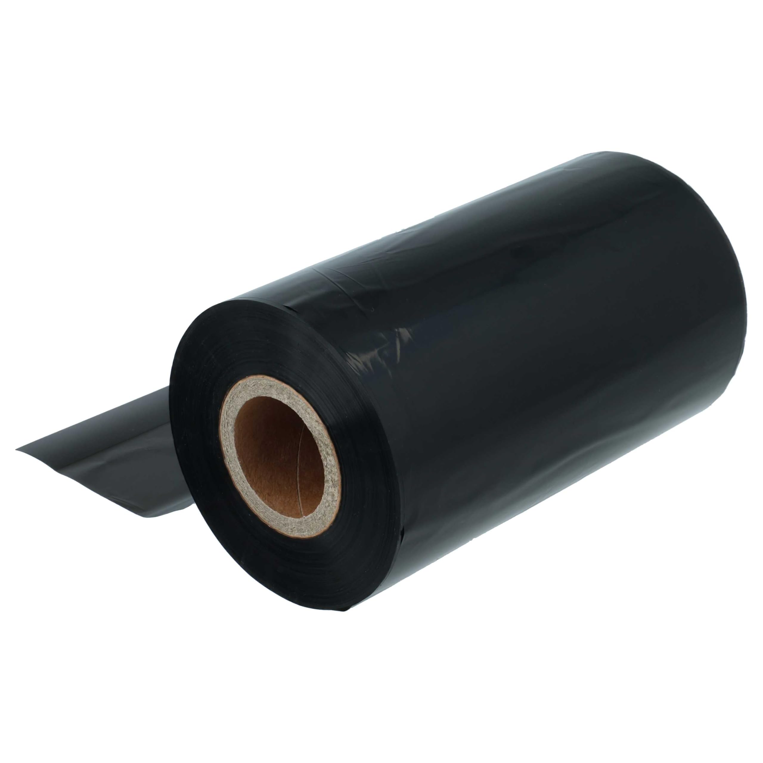 vhbw 10x Thermotransfer-Band kompatibel mit Citizen CL-S703 | CL-S700R Drucker Etikettendrucker, Wischfest, 110 mm x 300 m, Wachs Harz Schwarz
