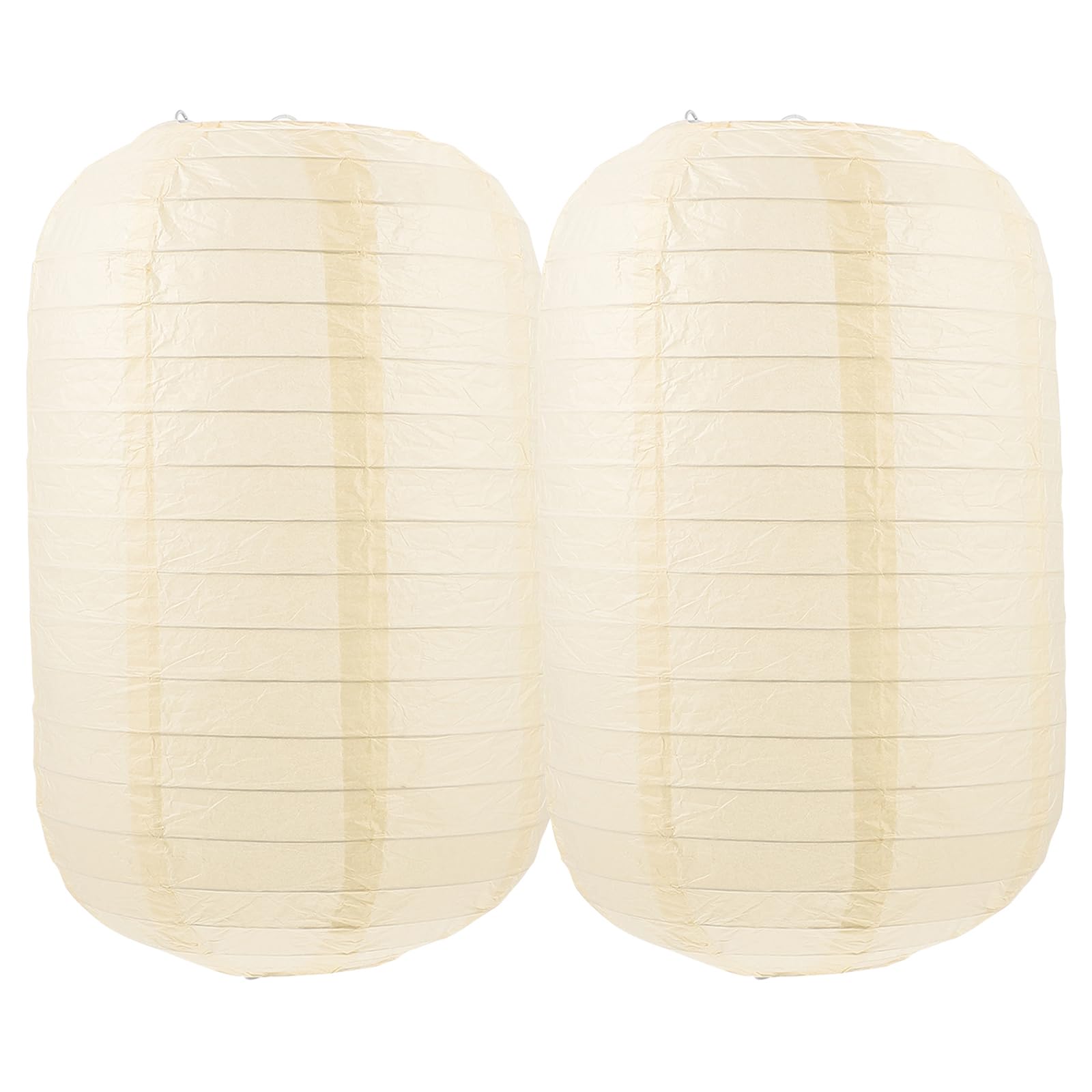 2pcs Japanese Lantern Sushi Lantern Lamps ChineseJapanese PaperLantern for Oriental Restaurant Home Wedding Party Decoration 19 * 29CM/7.48 * 11.41inch Beige
