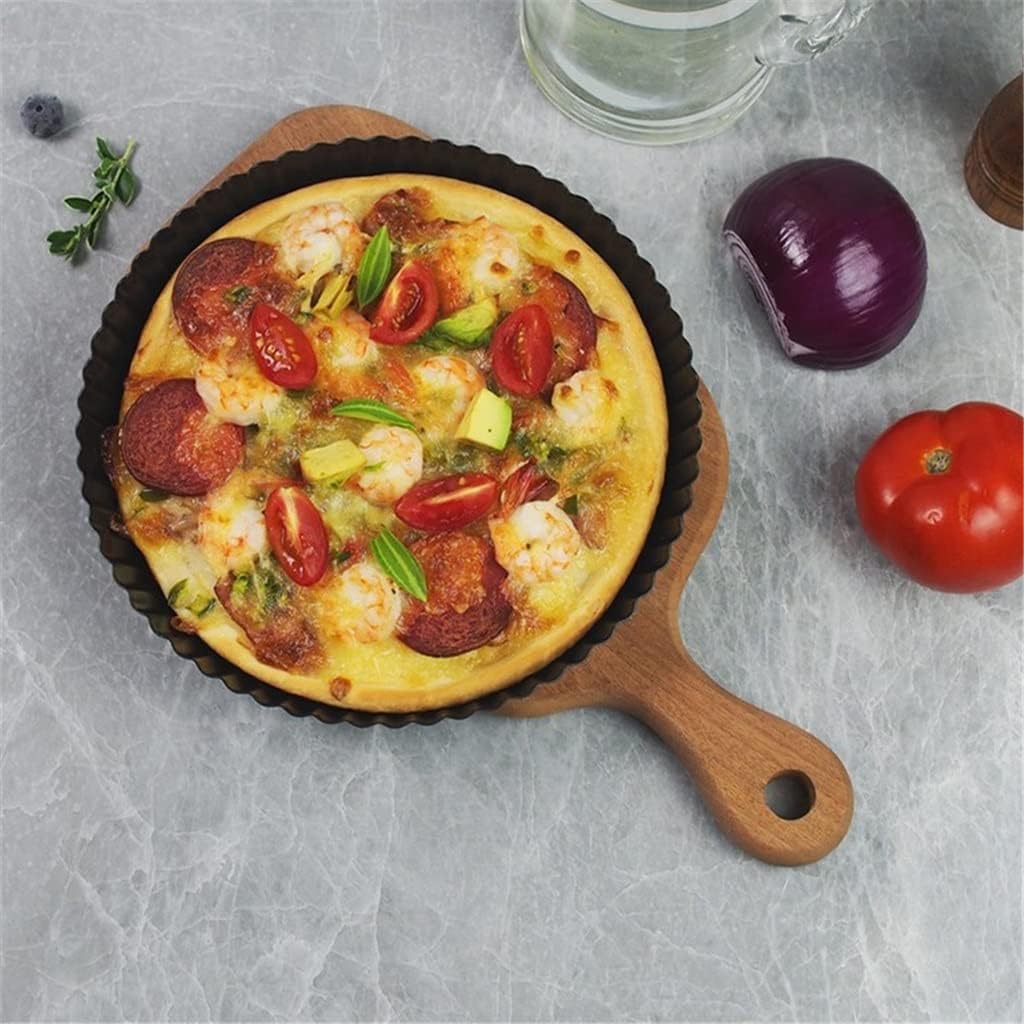 9-inch Corrugated Floating Bottom Pizza Baking Tray Mold High Carbon Steel Non-Stick Coating Household Baking Utensils