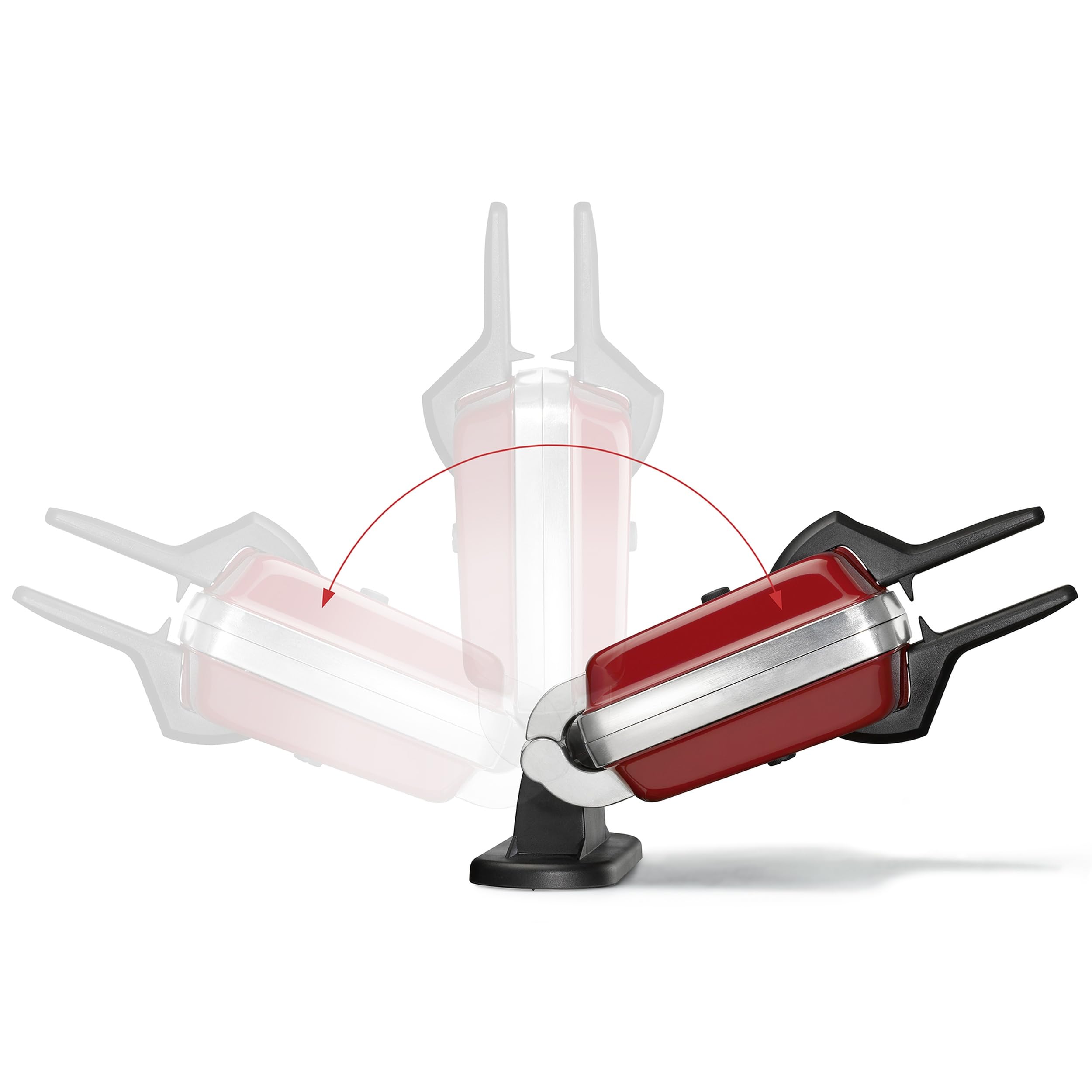 Gofrera Super 2 Antiadherente rojo - multifuncional para gofres, sándwiches y obleas