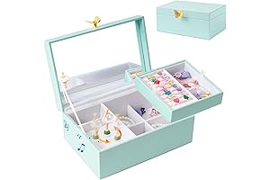 Exquisite Rainbow Jewelry Box for Girls' Treasures