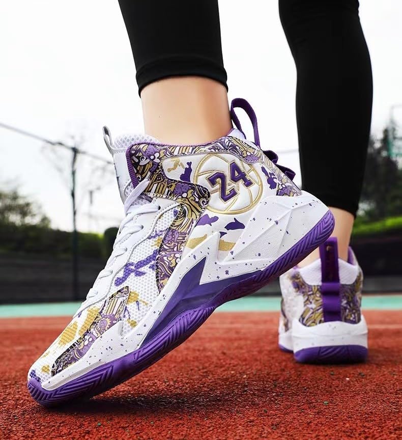 Image of Men's Basketball Shoes Fashion Printed Sneakers
