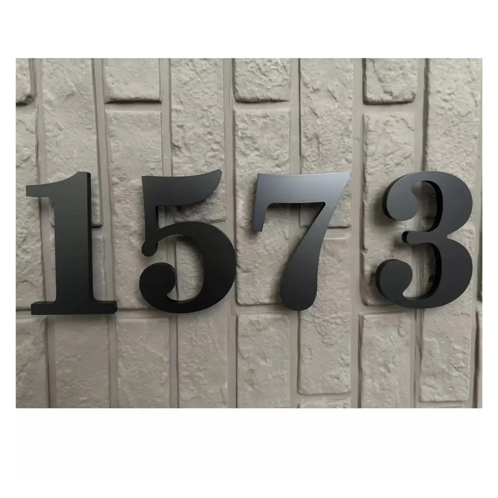 1 Pz 30 Cm Numeri Di Indirizzo for La Casa Nero Grande Galleggiante Moderno A Prova Ruggine Porta Del Garage Numero Cancello Acrilico Esterno(No.9)