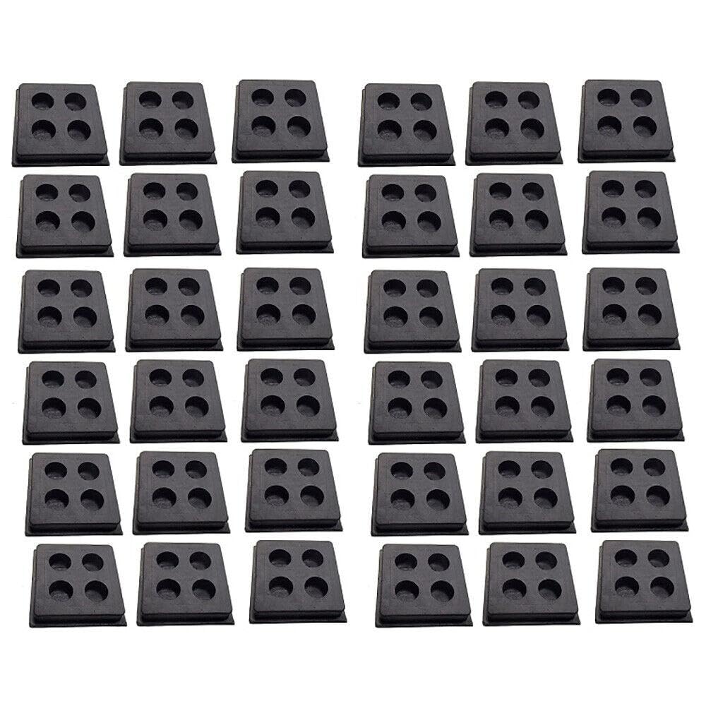 for Set of 36 Heavy Duty Anti Vibration Isolation Rubber Pads 2 x 2 x 3/4