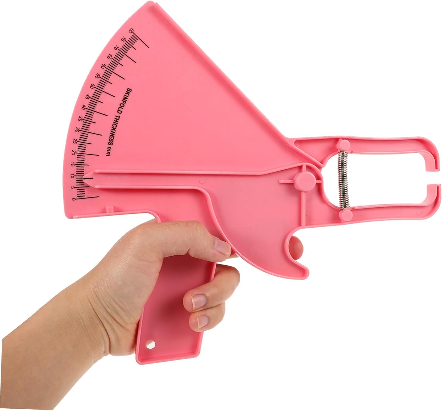 FOMIYES Skinfold Caliper Fat Measurement Tool for Accurate Testing Portable Body Measuring Accessory for Arms Thighs Waist and HIPS Compact Design for Easy Use and Carry Pink