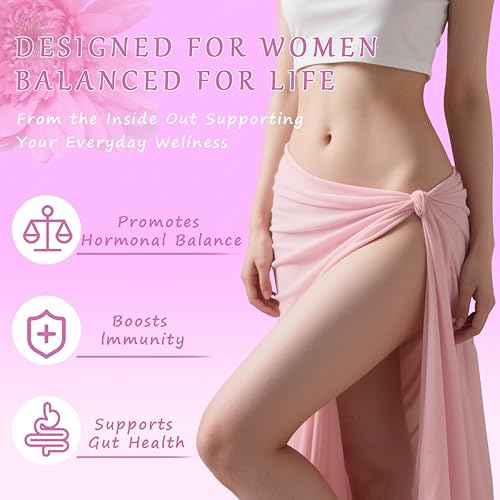 Miniatura 5 de Her Juicy Feminine Probiotics Gummies para mujer  Sabor a piña  Apoya el equilibrio del pH, la salud intestinal y el sistema inmunológico  con olmo