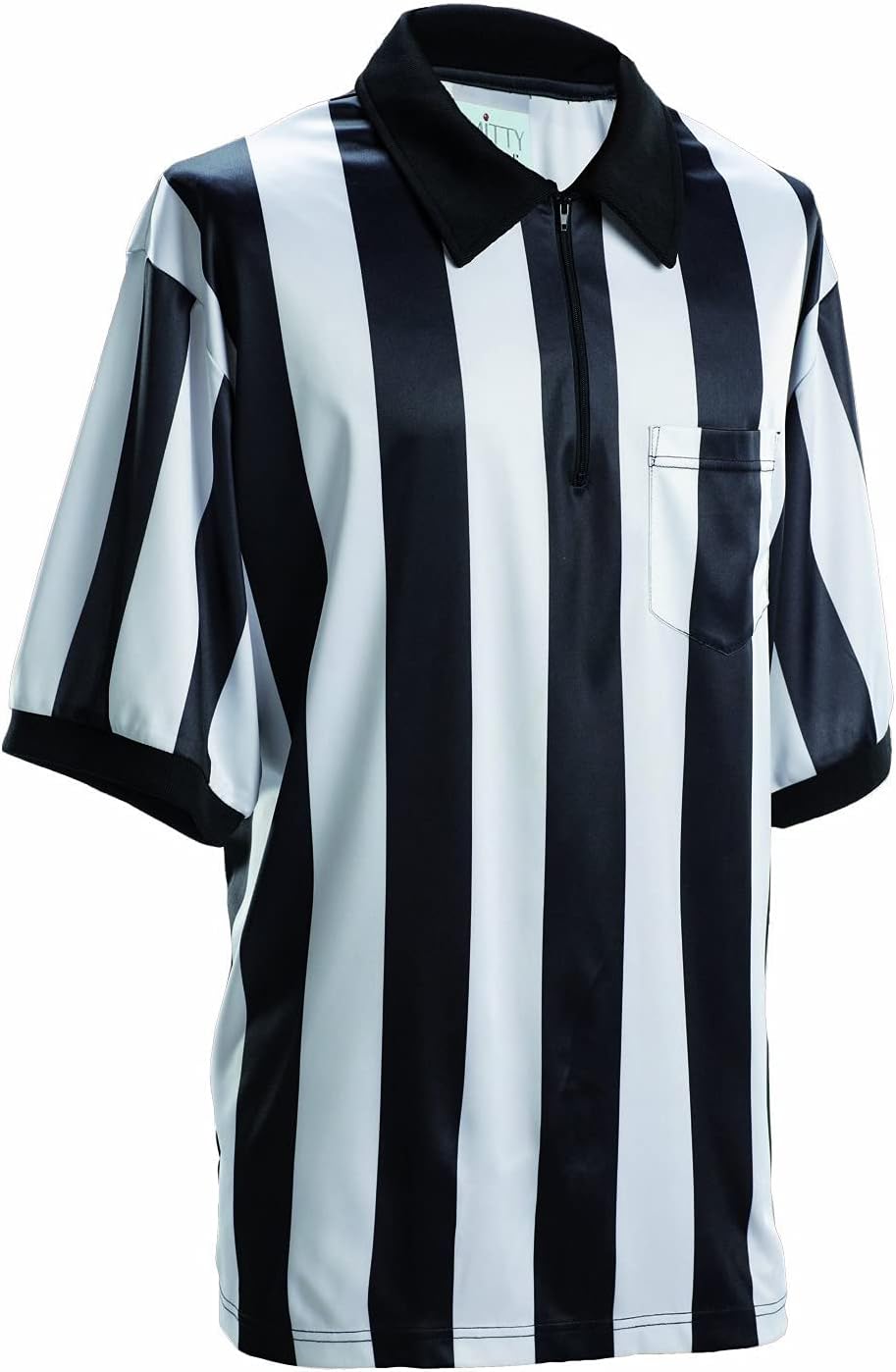 SMITTY | FBS-117M | 2" Stripe Performance MESH Football Referee Short Sleeve Shirt | Official's Choice! (Small)