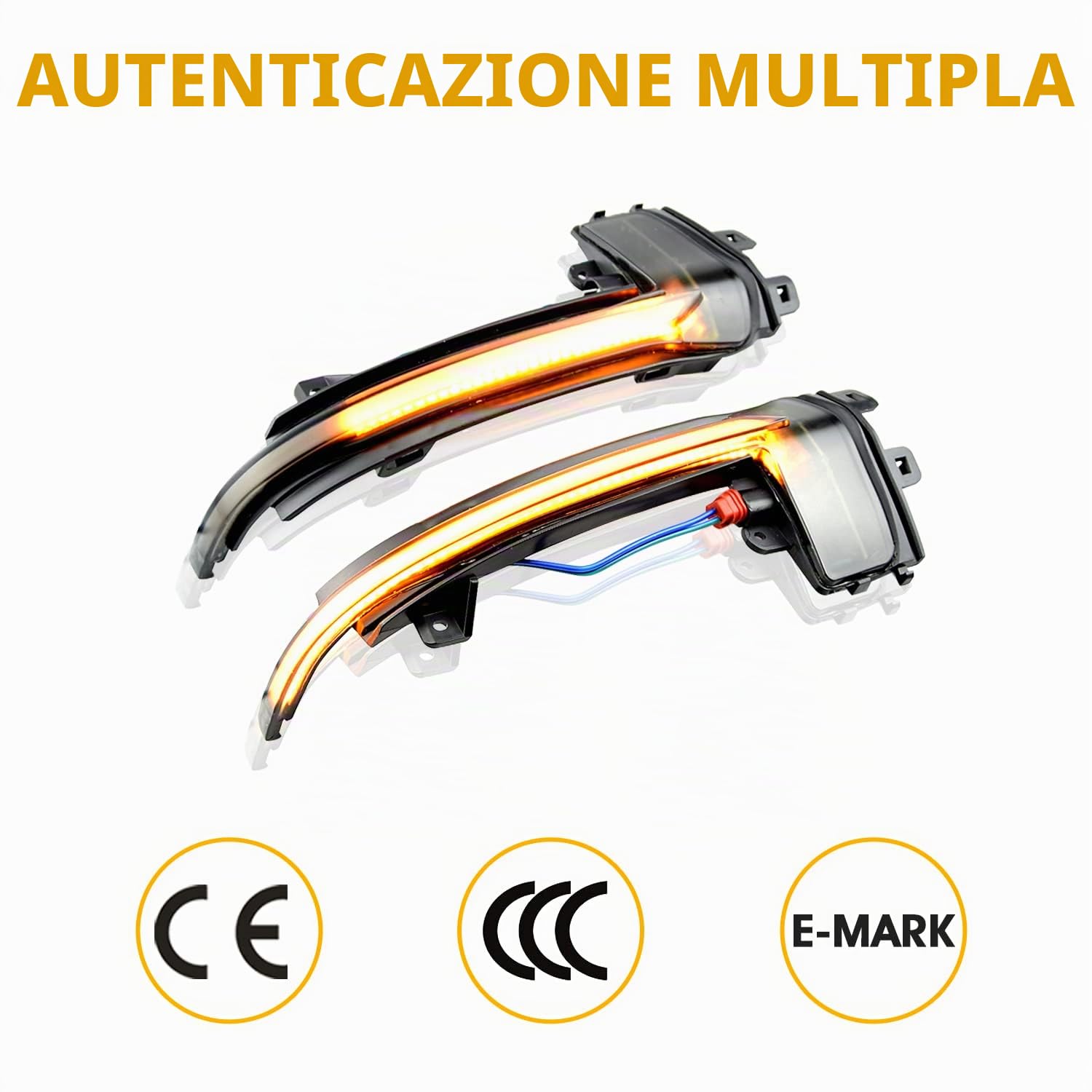 Indicatore di Direzione per Specchietti Retrovisori Laterali a LED Dynamic Side Maker Per Au-di A4 B8.5 A5 B8.5 S5 A3 8P B8.5 RS3 RS4 RS5, Lampada LED Indicatore Specchio, 2 Pezzi