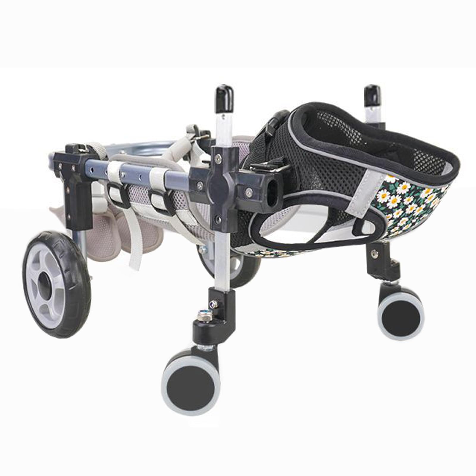 Chariot de rééducation pour chien paralysé des pattes arrière réglable